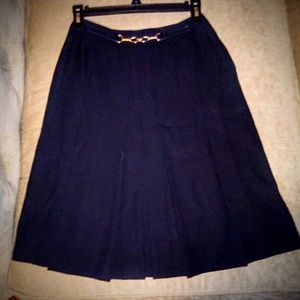 Celine Paris Pleated Business Skirt